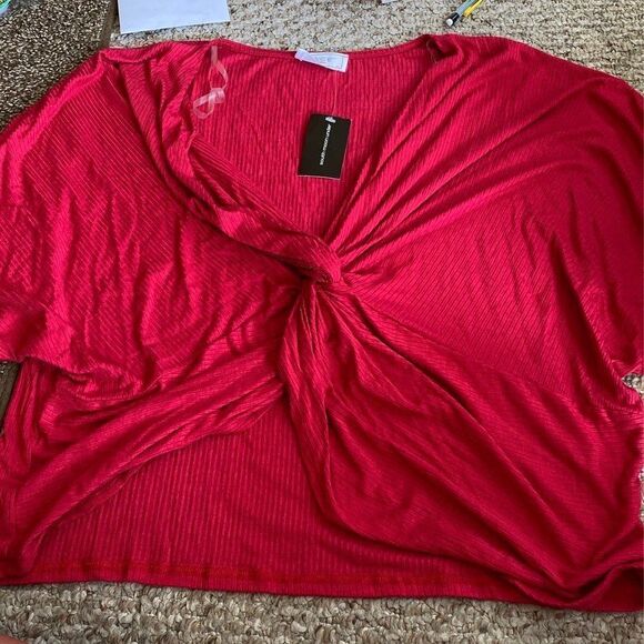 Nwt sage the label red blouse large - Picture 1 of 5